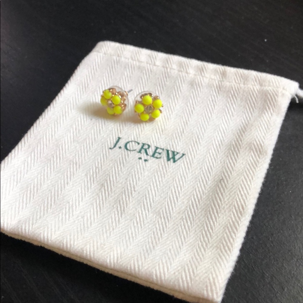 JCrew neon stud earrings